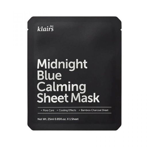 Mặt nạ làm dịu da Klairs Mignight Blue Calming Sheet Mask 